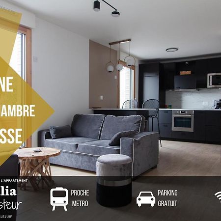 Appart Chic & Elegant-Metro 7 Leo-Lagrange+Parking วีลุชวีฟ ภายนอก รูปภาพ